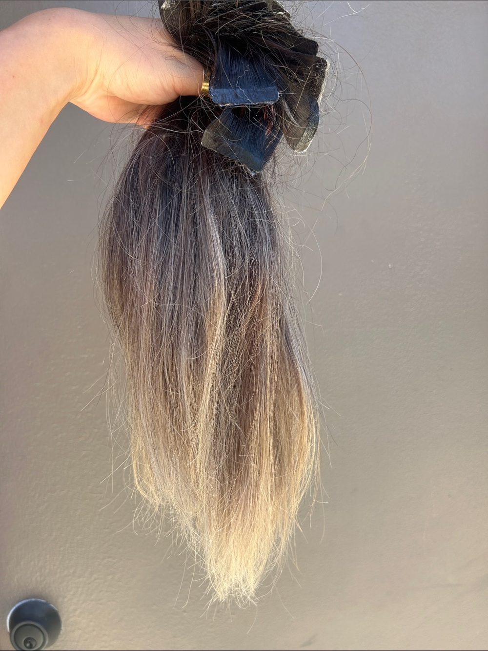 Tape and hair extensions
